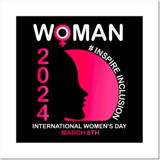 Inspire Inclusion International Womens Day 2024 Posters and Art